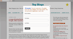 Desktop Screenshot of indiantopblogs.com